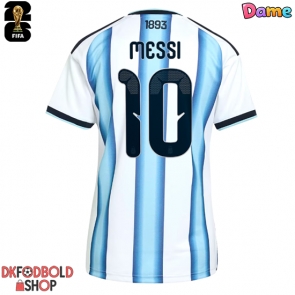 Argentina Lionel Messi #10 Hjemmebanetrøje Dame VM 2026 Kort ærmer